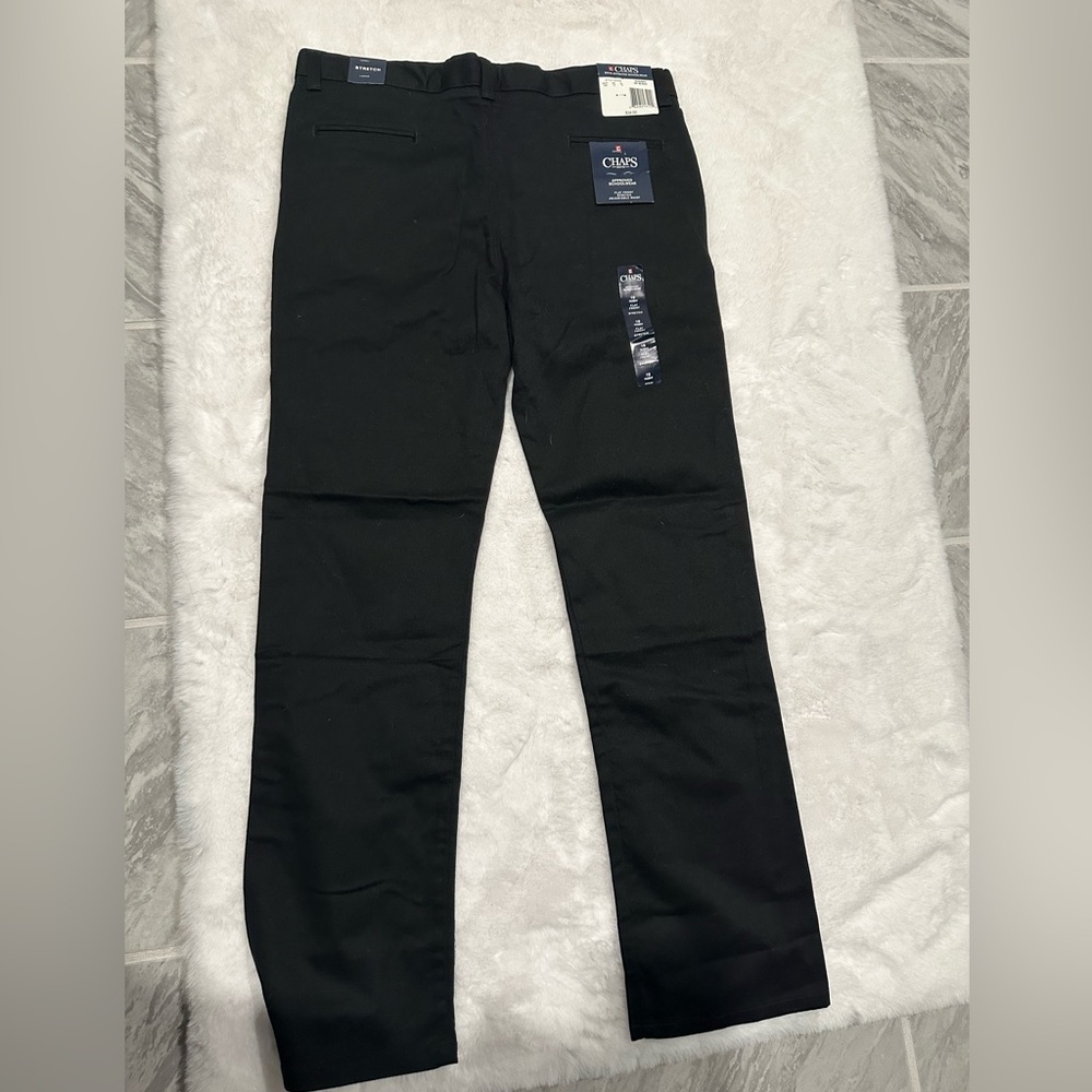 NWT Chaps Boys Size 18 Husky 001 Black